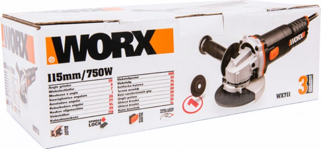 Угловая шлифмашина сетевая Worx WX711 Угловая шлифмашина сетевая Worx WX711