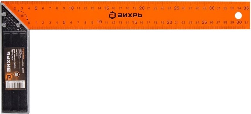 Угольник ВИХРЬ металлический 350 мм [73/11/3/5]