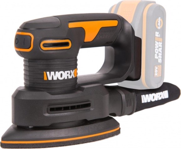 Виброшлифмашина дельтавидная аккумуляторная Worx WX822.9 без АКБ и ЗУ [WX822.9]