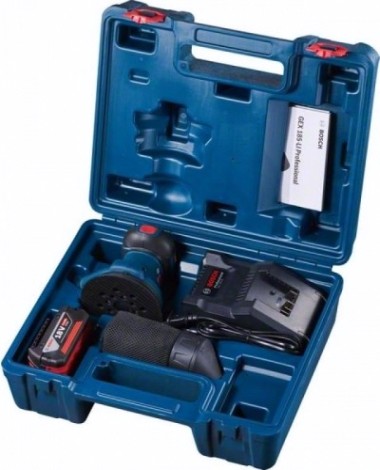 Виброшлифмашина эксцентриковая аккумуляторная BOSCH GEX 185-LI [06013A5021]