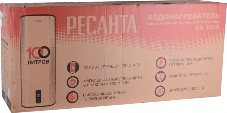 Водонагреватель Ресанта ВН-100В 74/5/4 [74/5/4]
