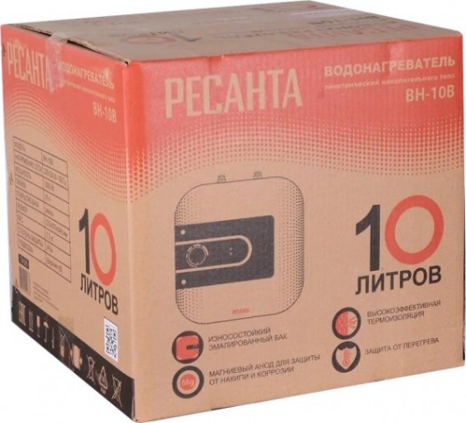 Водонагреватель Ресанта ВН-10В под мойкой, 74/5/5 [74/5/5]