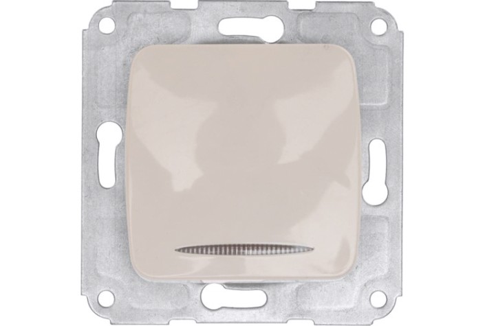 Выключатель Kranz DEA-B DEA 1кл (инд) с/у 10а мех. беж [KR-78-0231]