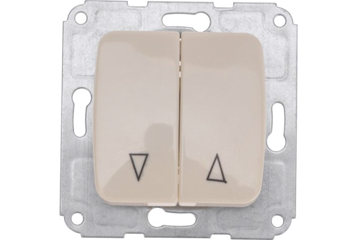 Выключатель Kranz DEA-B DEA для жалюзи 2кл с/у 10а мех. беж [KR-78-0239]