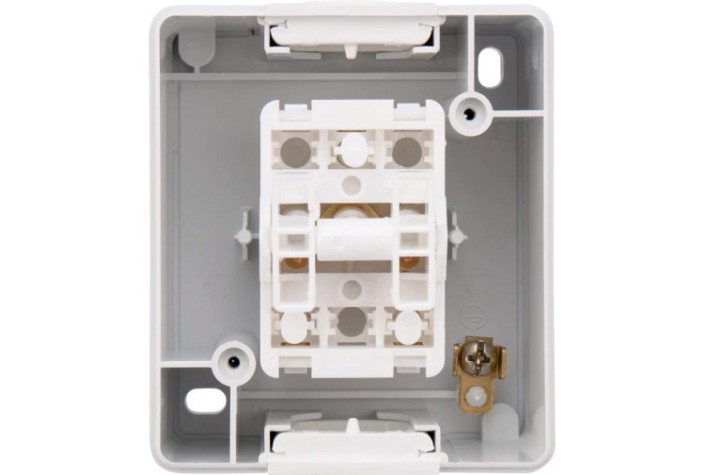 Выключатель Kranz KR-78-0832 двухклавишный INDUSTRIAL IP54, о/у, белый Выключатель Kranz KR-78-0832 двухклавишный INDUSTRIAL IP54, о/у, белый