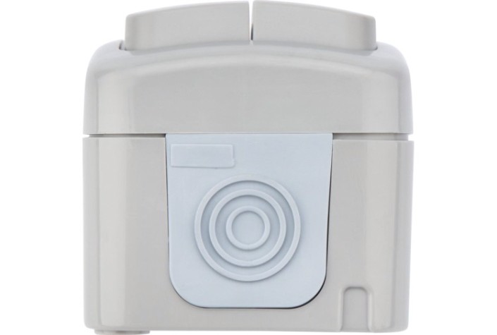 Выключатель Kranz KR-78-0833 двухклавишный Mini OG IP54, о/у, серый Выключатель Kranz KR-78-0833 двухклавишный Mini OG IP54, о/у, серый