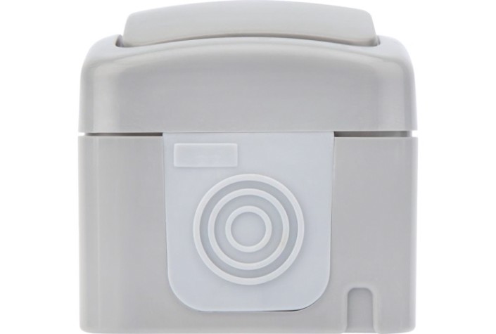 Выключатель Kranz KR-78-0837 проходной Mini OG IP54, о/у, серый Выключатель Kranz KR-78-0837 проходной Mini OG IP54, о/у, серый